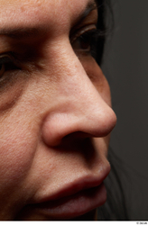 Face Mouth Nose Skin Woman Chubby Wrinkles Studio photo references